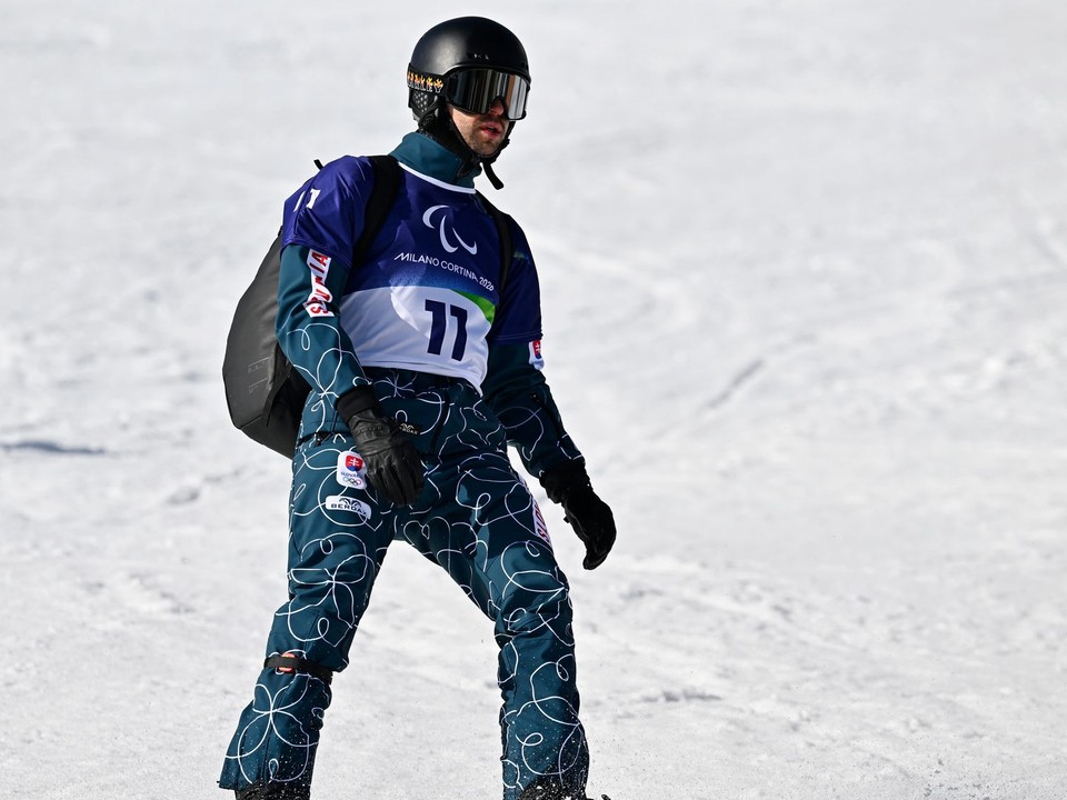 Slovenský reprezentant v parasnoubordingu Adam Krupa.