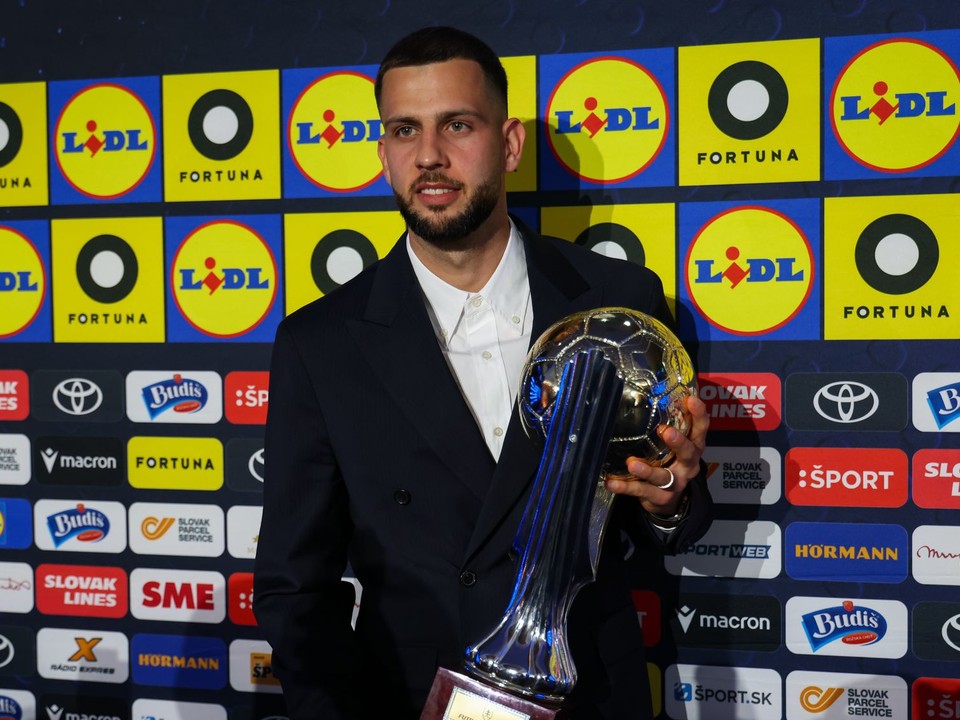 Na snímke slovenský futbalový reprezentant Dávid Hancko. 