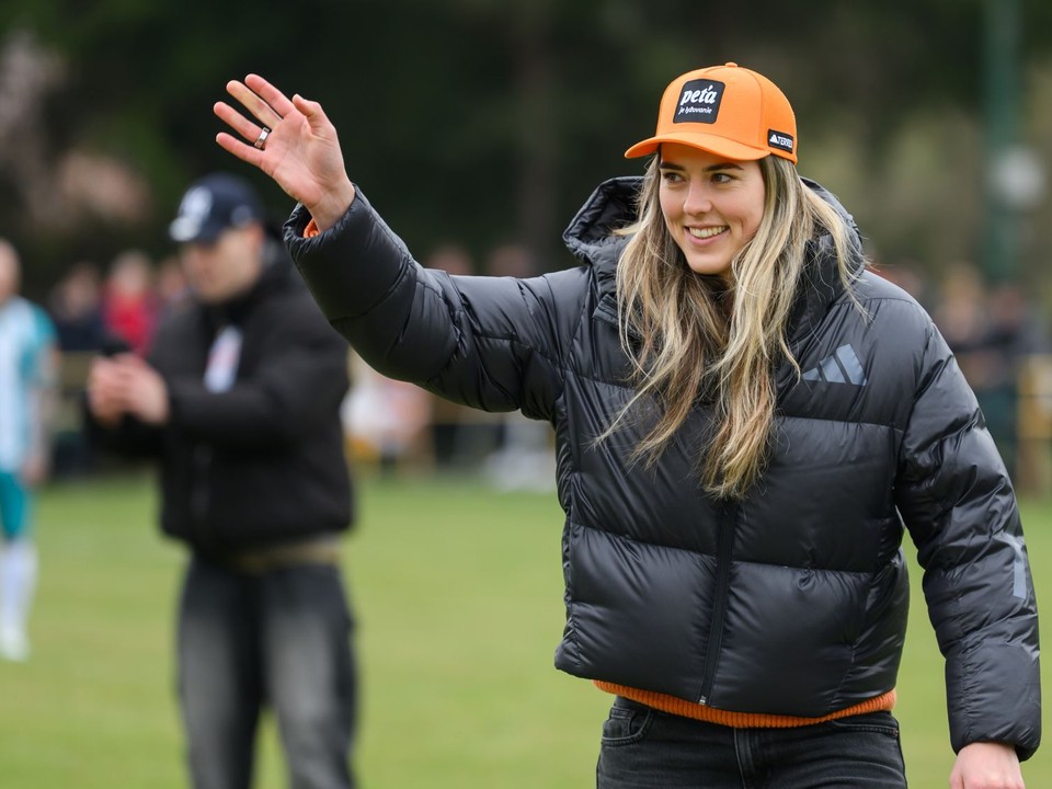 Petra Vlhová na zápase Poniky - Braväcovo v VII. lige ObFZ Banská Bystrica. 