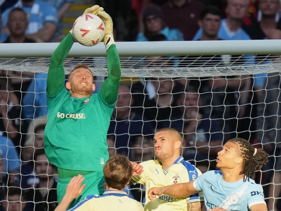 Fotka zo zápasu Manchester City - Southampton.