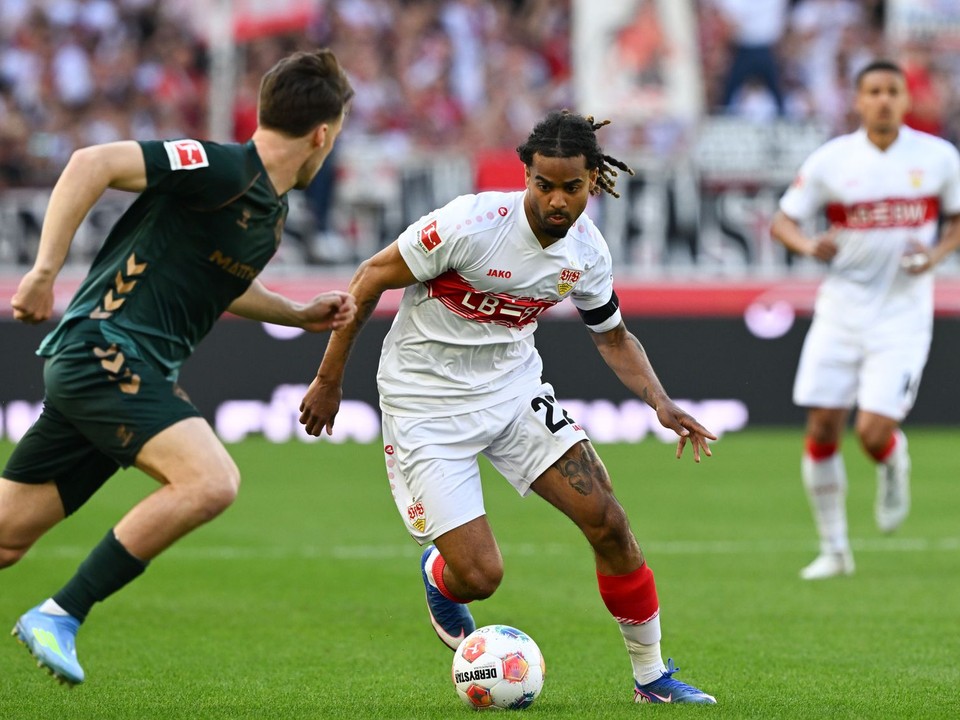 Fotka zo zápasu VfB Stuttgart – Werder Brémy.