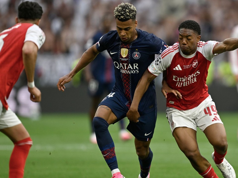 Fotka zo zápasu PSG - Arsenal v Lige majstrov.