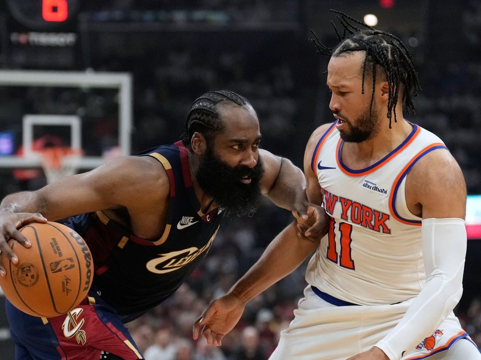 Momentka zo zápasu Cleveland Cavaliers - New York Knicks.