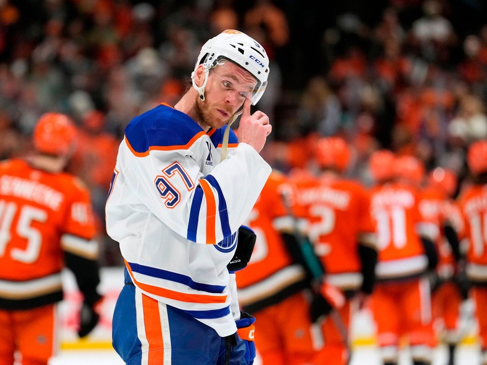 Connor McDavid po vypadnutí v play off.