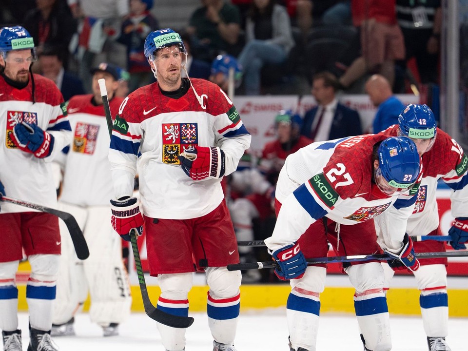 Českí hokejisti po vypadnutí vo štvrťfinále MS v hokeji 2026: 