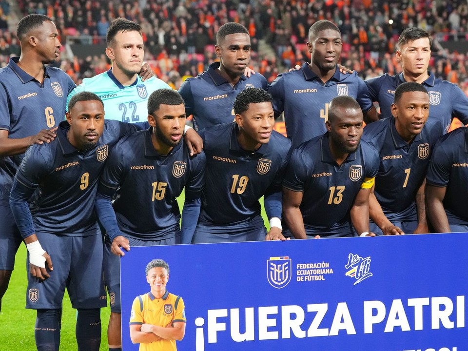 Na archívnej snímke z 31. marca 2026 futbalisti Ekvádoru.