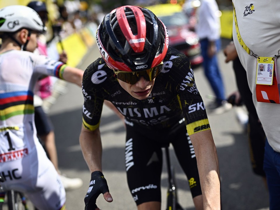 Jonas Vingegaard počas Tour de France 2026.