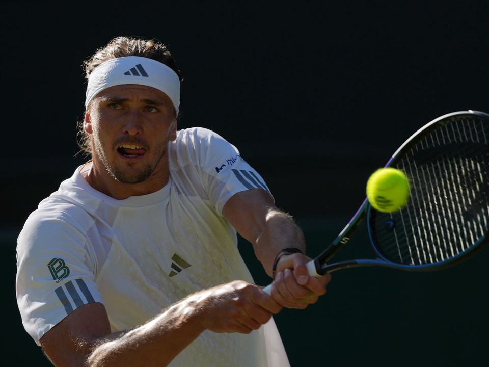 Alexander Zverev počas Wimbledonu 2026.