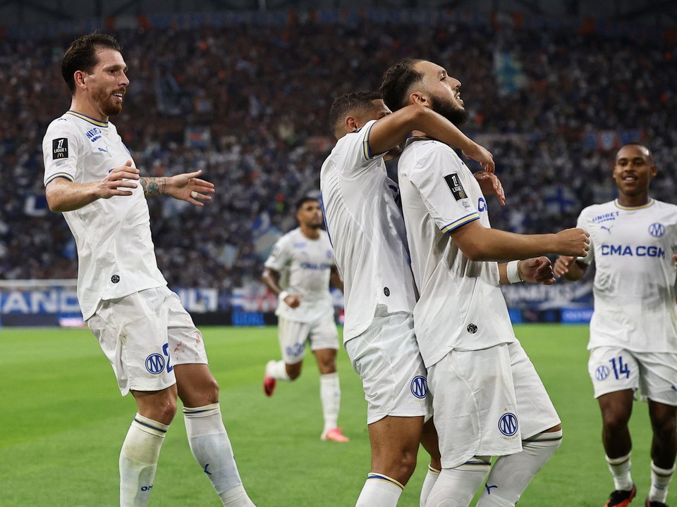 Futbalisti Olympique Marseille.