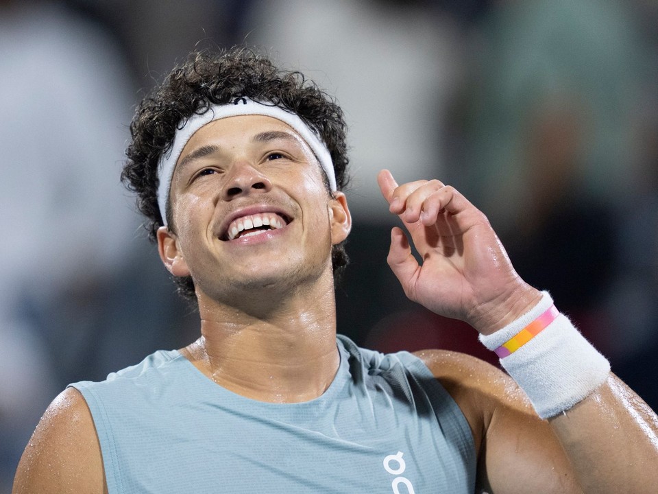 Ben Shelton v semifinále turnaja ATP Montreal 2026.