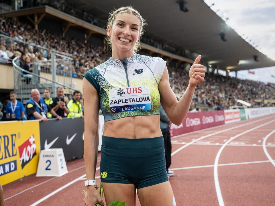 Emma Zapletalová zvíťazila v behu na 400 m cez prekážky na mítingu Diamantovej ligy v Lausanne 2026.