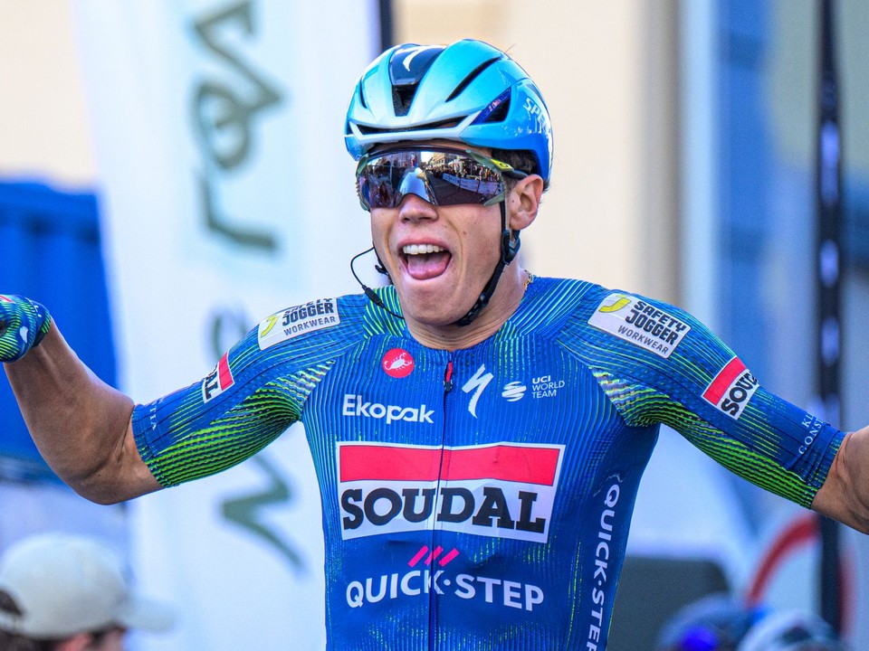 Na snímke francúzsky cyklista Paul Magnier (Soudal Quick-Step).