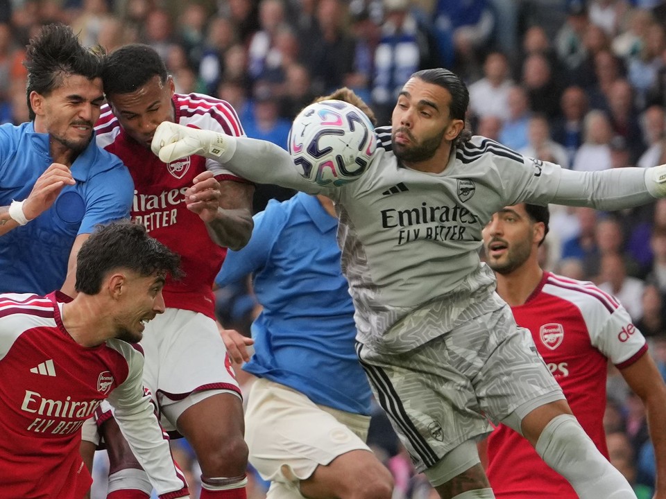 David Raya, brankár Arsenalu.