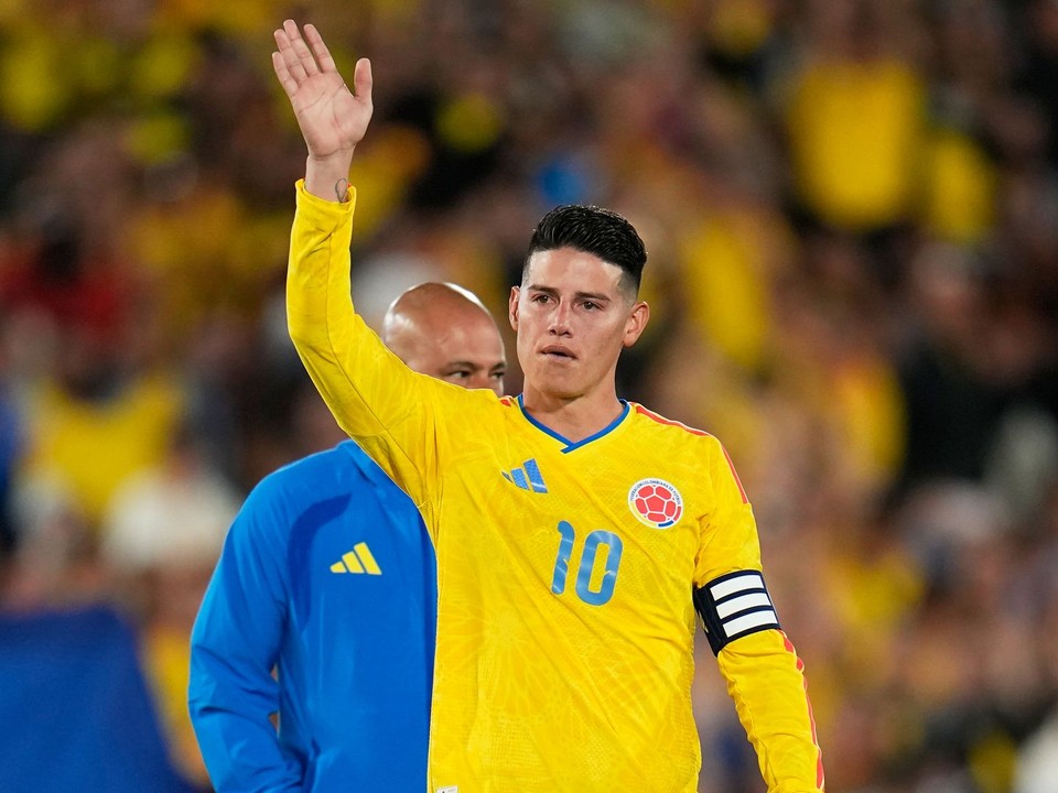 James Rodriguez v drese Kolumbie.