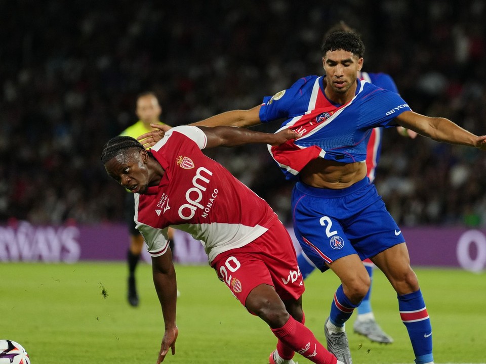 Momentka zo zápasu PSG - Monaco.