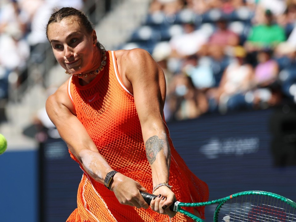 Bieloruská tenistka Aryna Sabalenková na US Open 2026.