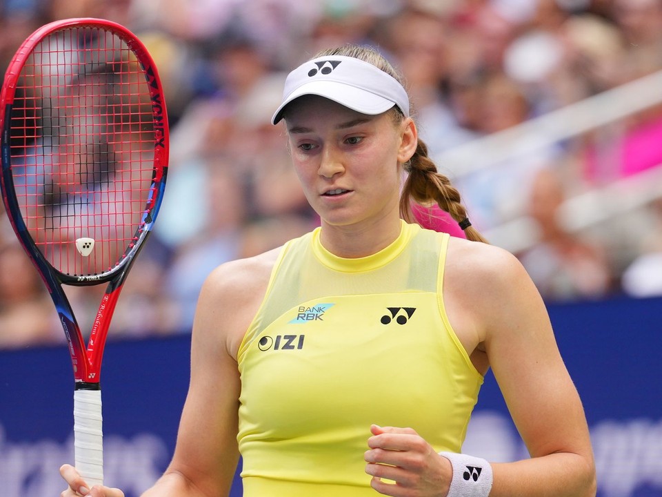 Kazašská tenistka Jelena Rybakinová počas finále US Open 2026.
