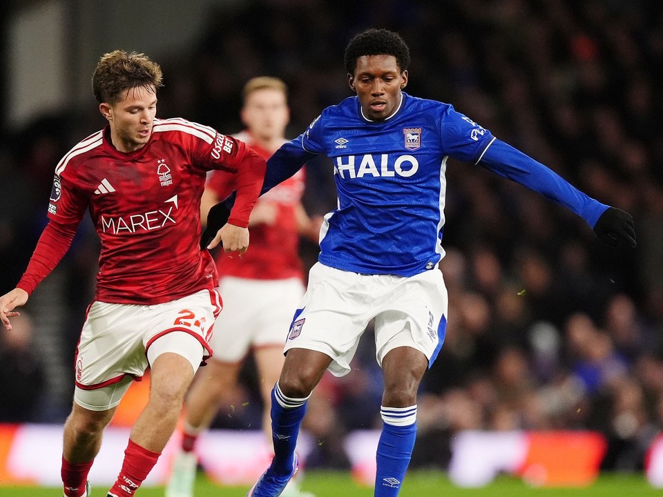 Fotka zo zápasu Ipswich - Nottingham Forest.
