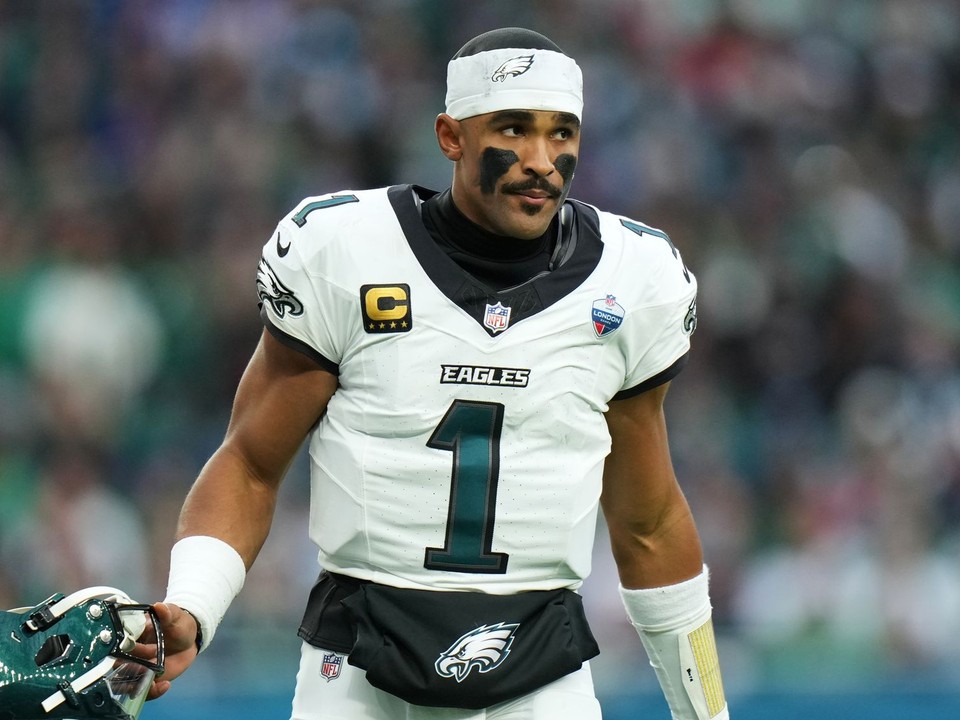 Quarterback tímu NFL Philadelphia Eagles Jalen Hurts.