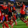 Futbalisti Rakúska sa radujú z postupu po zápase proti Alžírsku na MS 2026