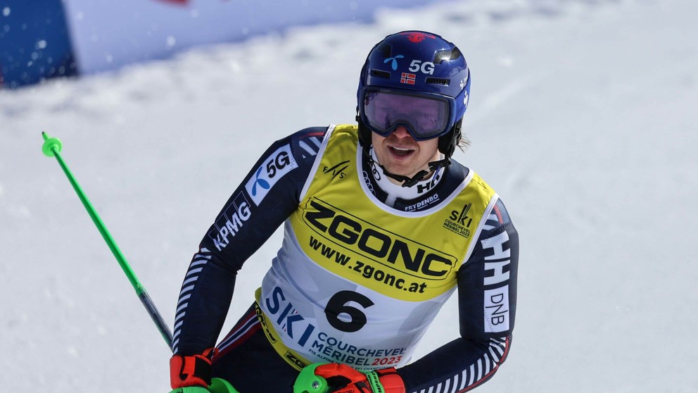 Henrik Kristoffersen na MS v zjazdovom lyžovaní 2023.