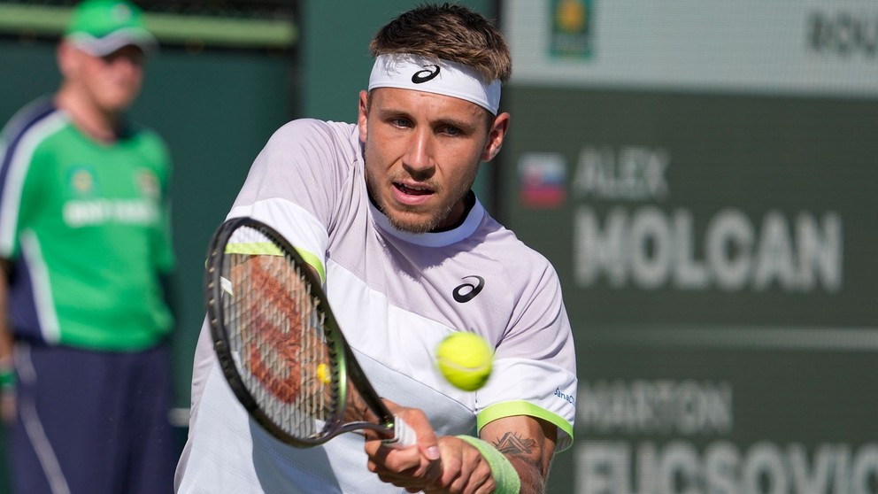 Alex Molčan na turnaji ATP Miami 2023.