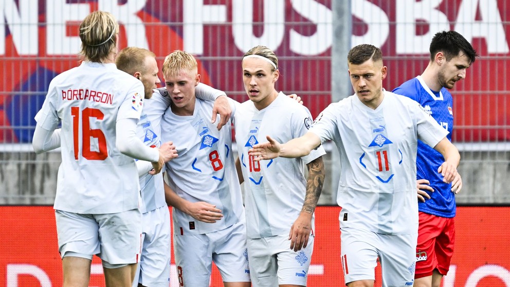 Futbalisti Islandu sa tešia z gólu v zápase proti Lichtenštajnsku. 