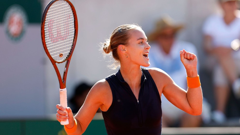 Anna Karolína Schmiedlová na Roland Garros 2023.