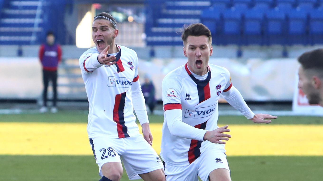 Futbalisti FC ViOn Zlaté Moravce-Vráble.