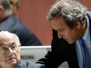 Sepp Blatter a Michel Platini.