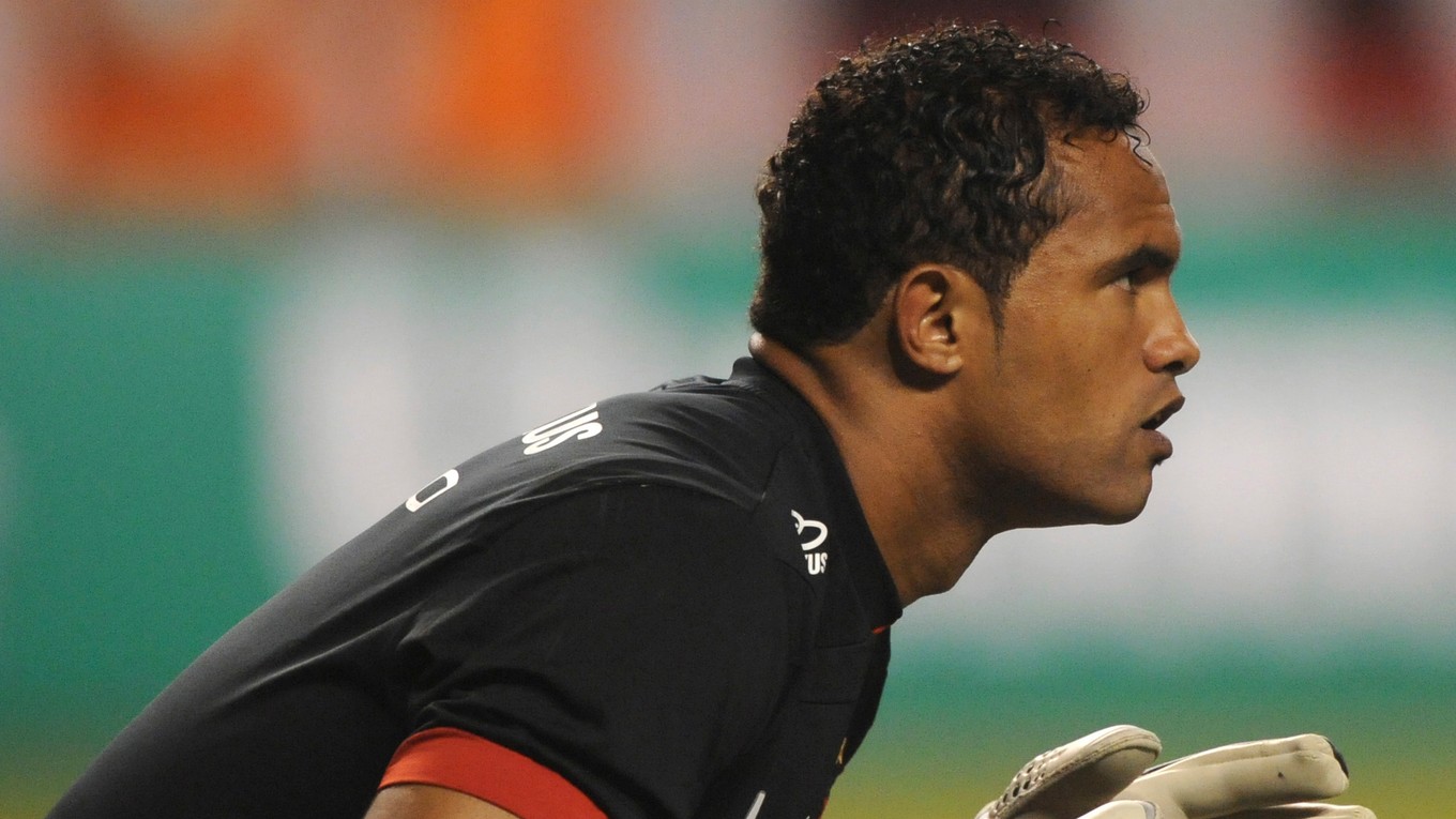 Brazílsky futbalový brankár Bruno Fernandes de Souza.