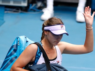 Sofia Keninová po vypadnutí na Australian Open 2021.