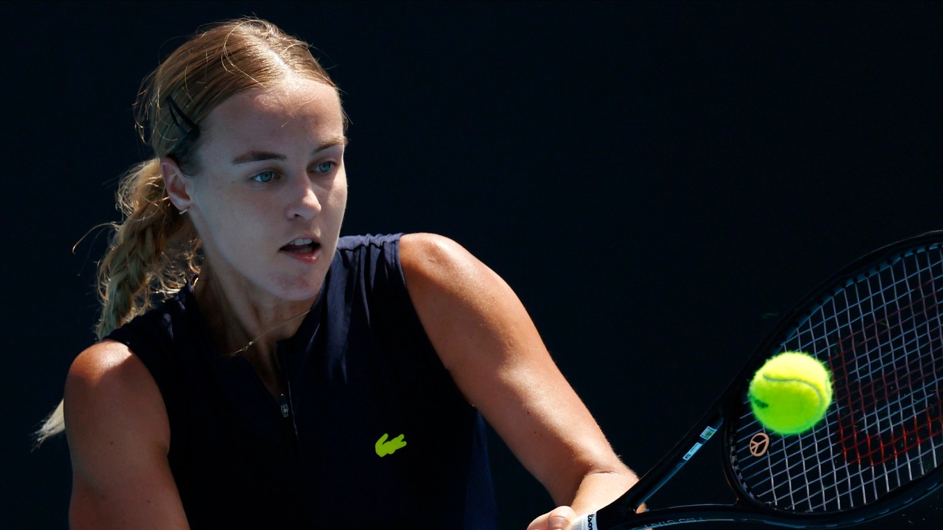 Anna Karolína Schmiedlová na Australian Open 2023.