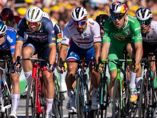 Peter Sagan v cieli druhej etapy Tour de France 2022. 