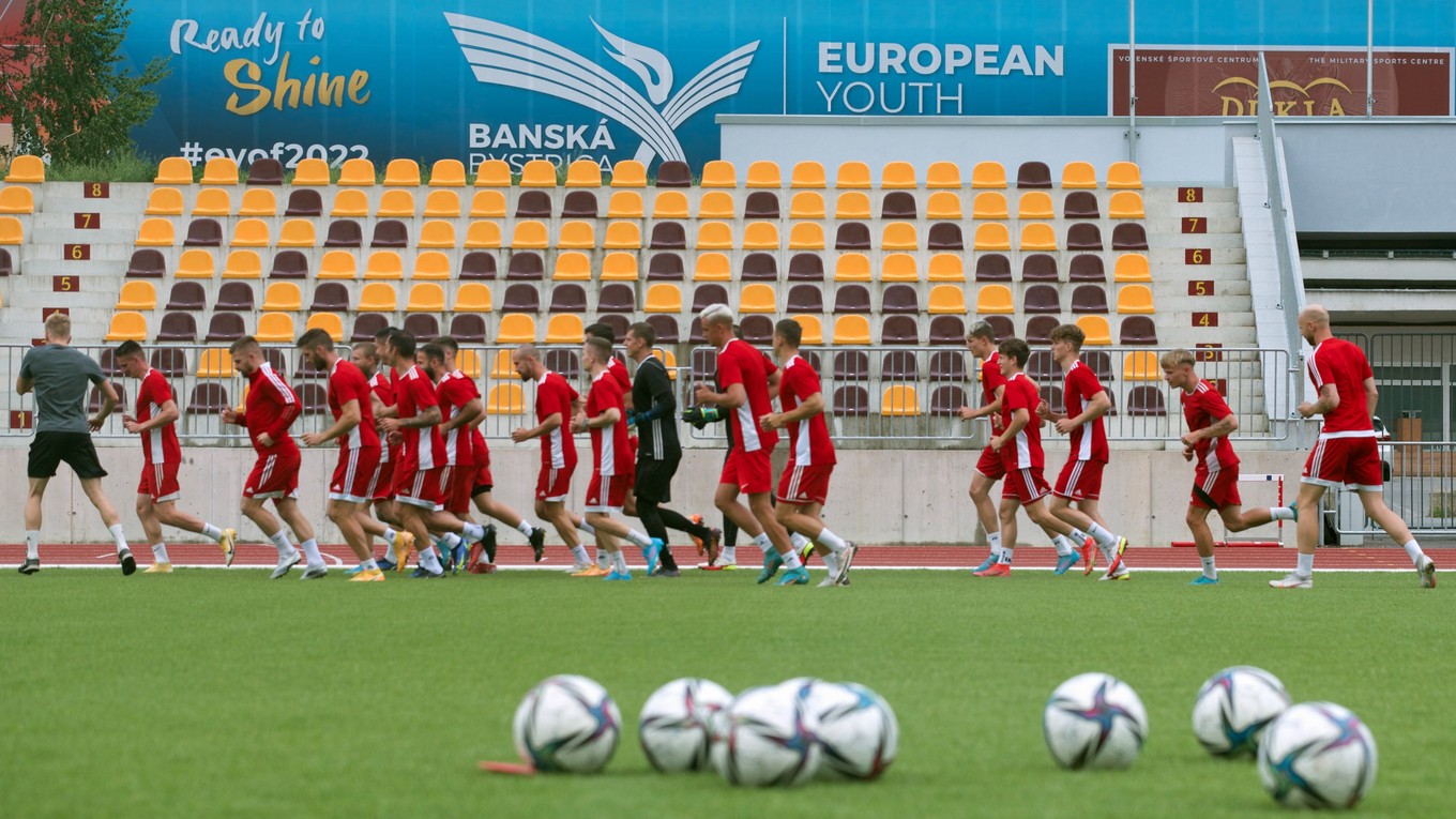 Tréning futbalistov MFK Dukla Banská Bystrica.