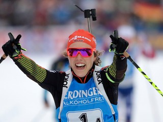 Nemecká biatlonistka Laura Dahlmeierová.