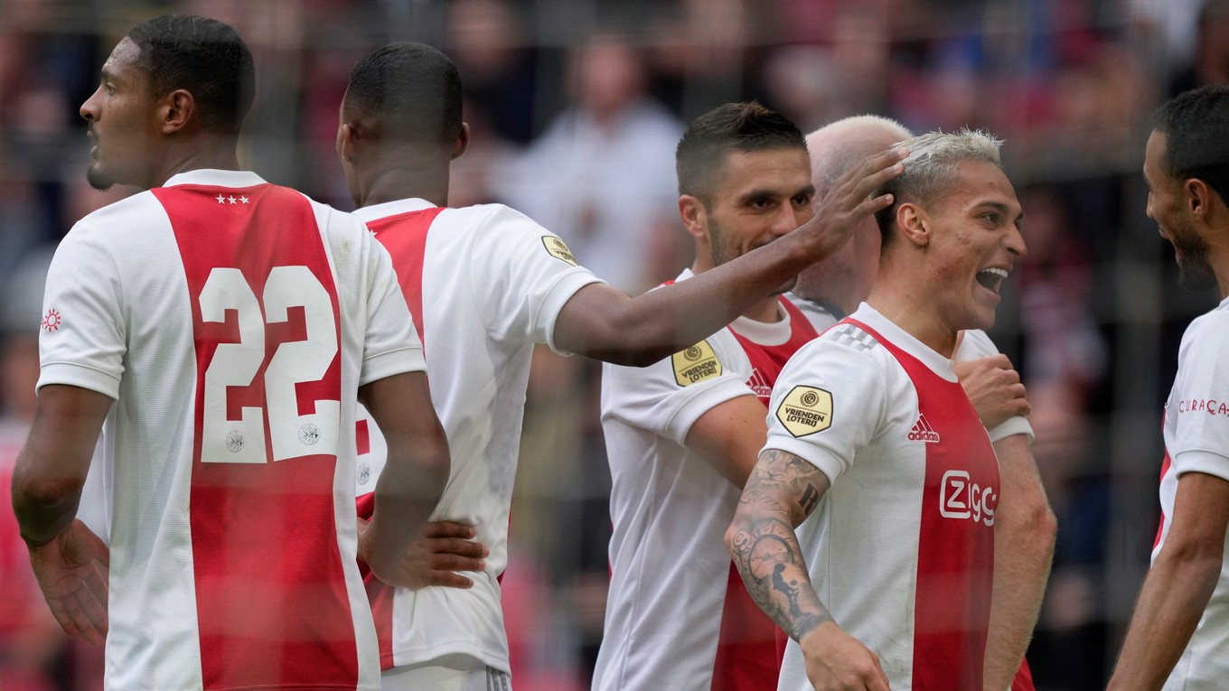 Futbalisti Ajax Amsterdam - ilustračná fotografia.