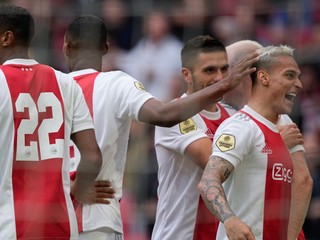 Futbalisti Ajax Amsterdam - ilustračná fotografia.