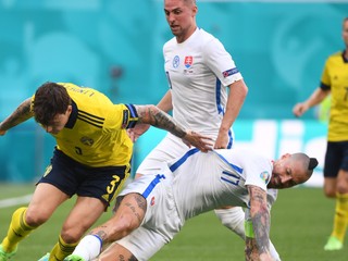 Marek Hamšík v zápase Slovensko - Švédsko na ME vo futbale (EURO 2020 / 2021).