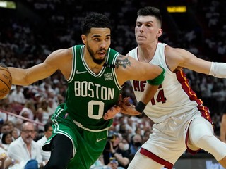 Momentka zo zápasu Miami Heat - Boston Celtics.