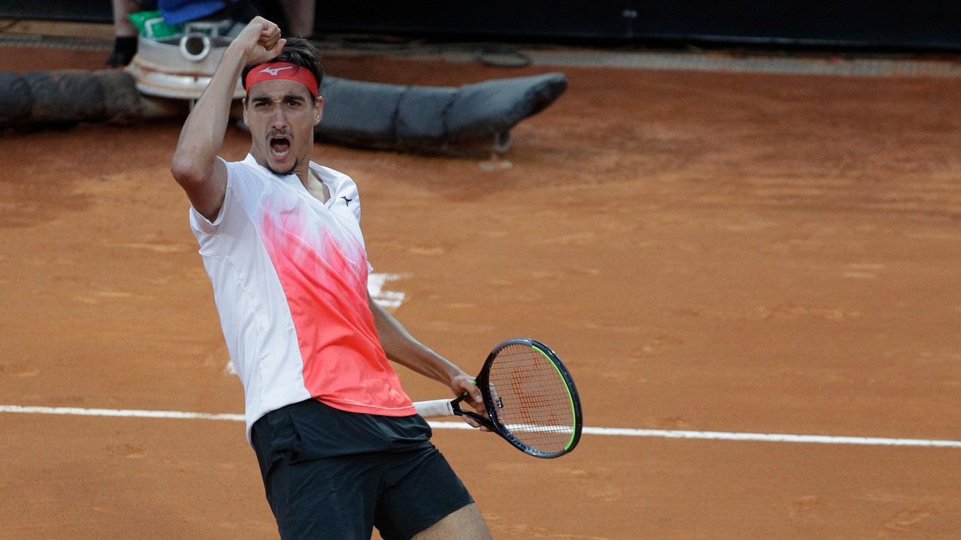 Lorenzo Sonego bol na turnaji ATP v Ríme 2021 v semifinále, tam ho vyradil Novak Djokovič.