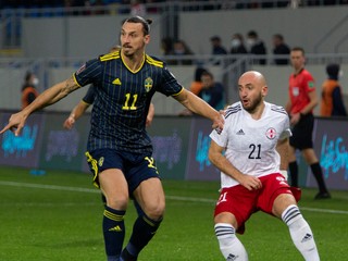Zlatan Ibrahimovič v reprezentačnom drese Švédska.