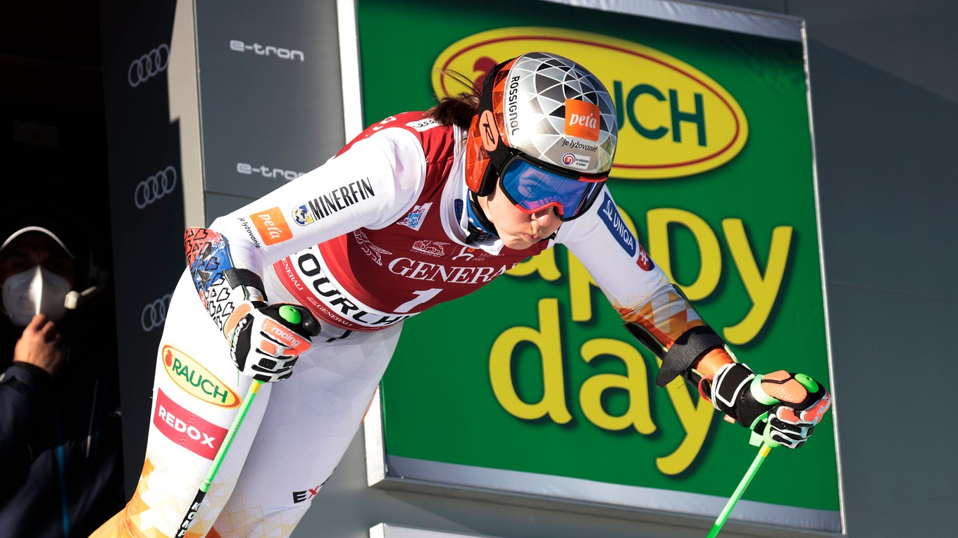 ONLINE prenos: Petra Vlhová dnes ide 2. kolo obrovského slalomu v Courcheveli 2021 (streda).