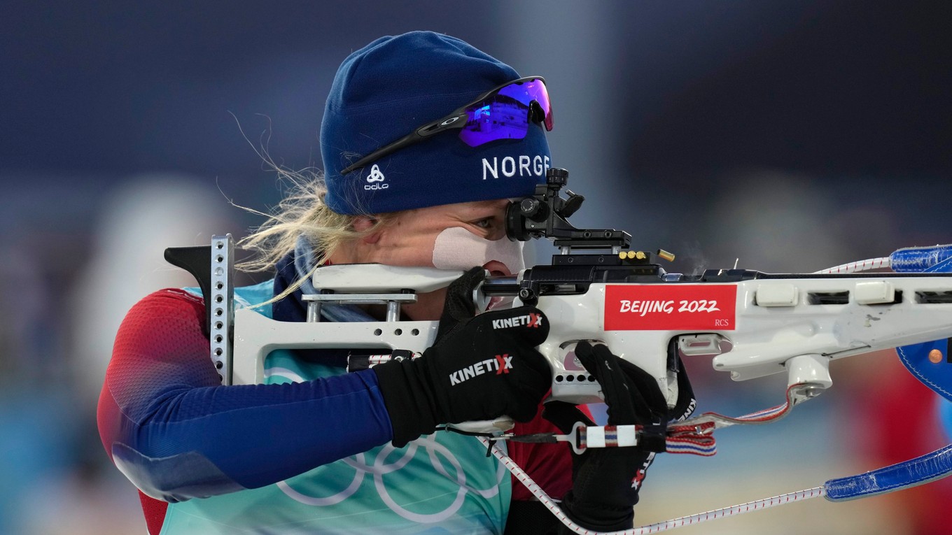 Nórska biatlonistka Tiril Eckhoffová.