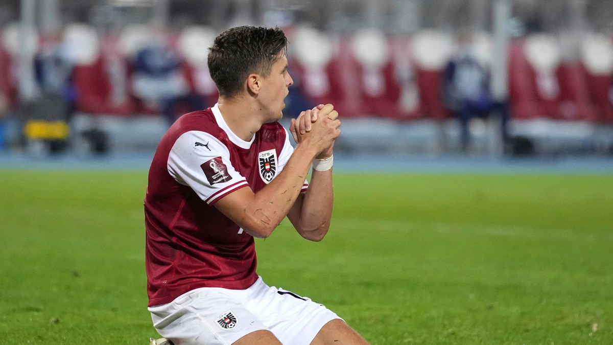 Rakúsky futbalista Christoph Baumgartner. 