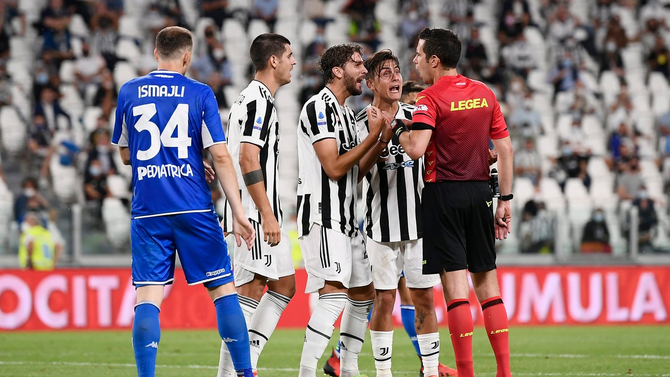 Momentka zo zápasu Juventus - Empoli.