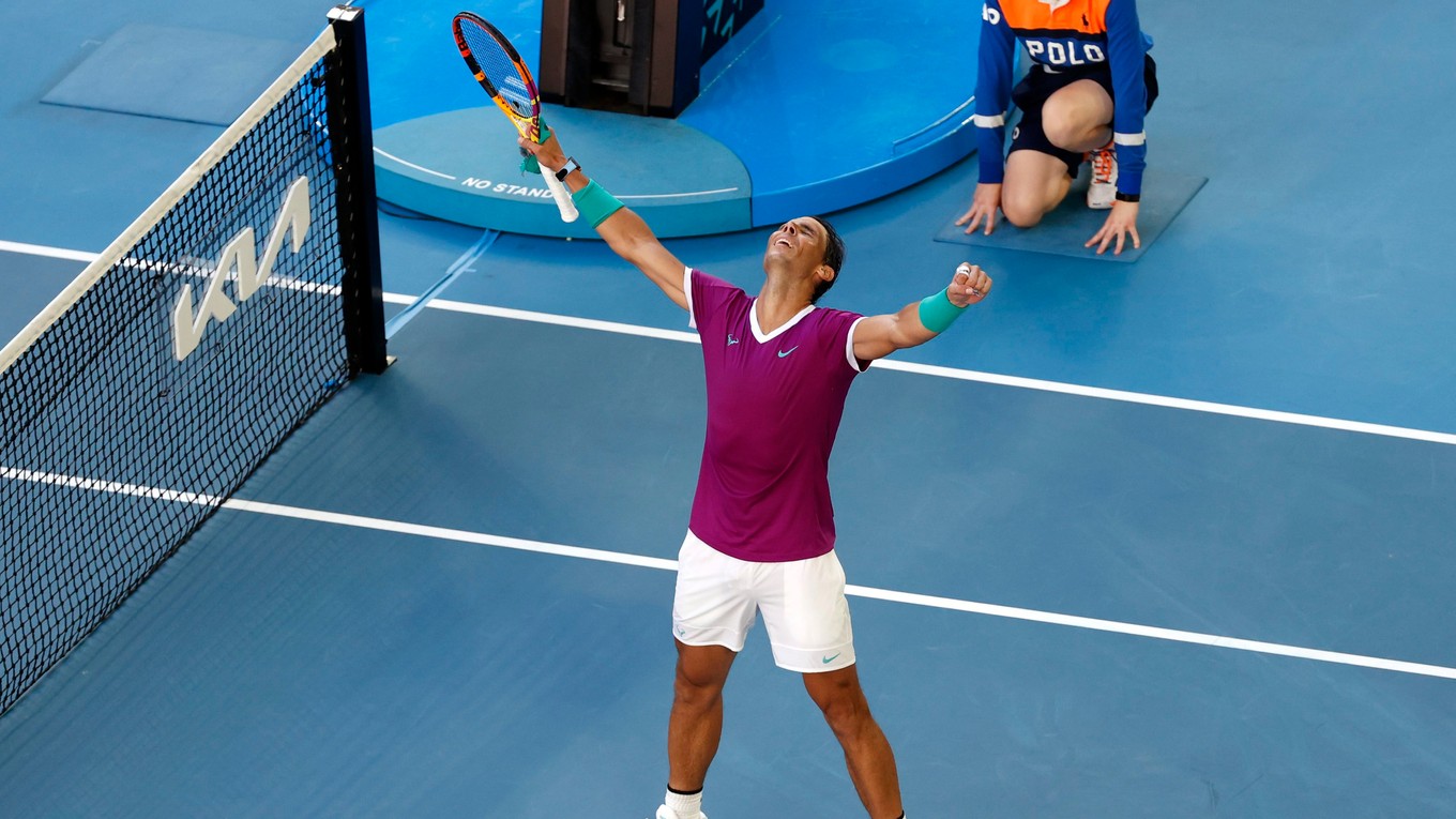 Rafael Nadal na Australian Open 2022.