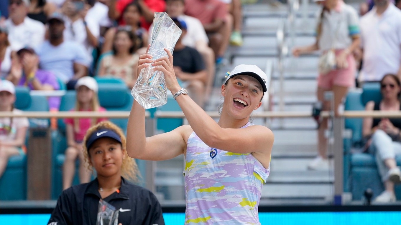 Iga Swiateková vyhrala turnaj WTA v Miami 2022.