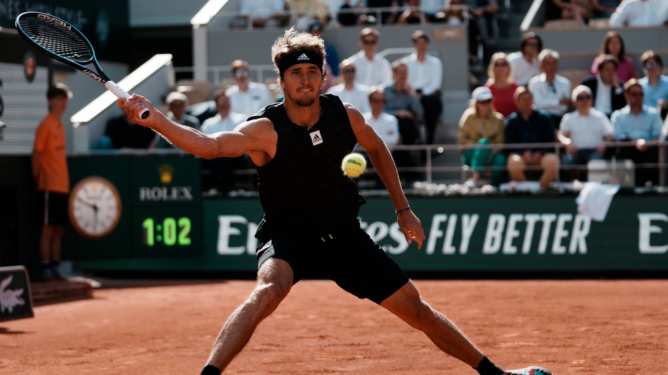 Alexander Zverev na Roland Garros 2022.