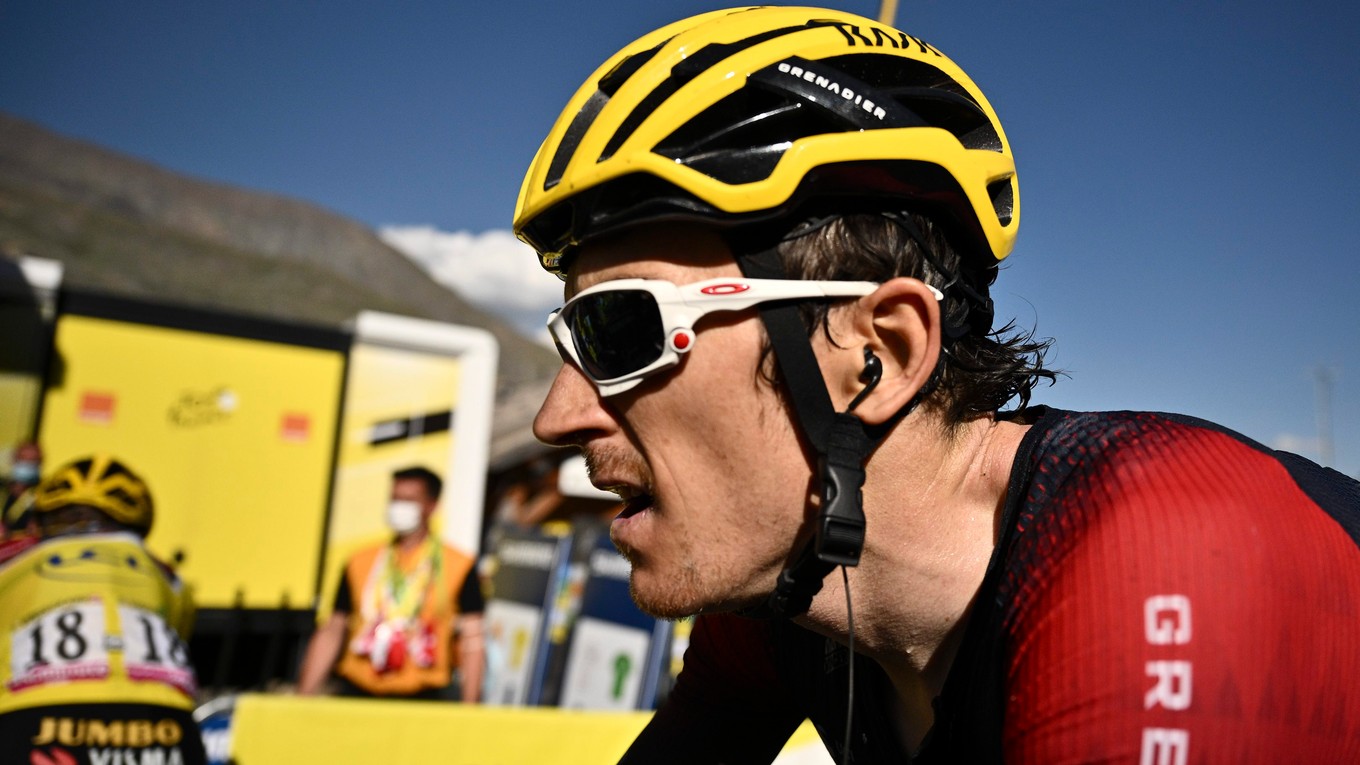 Britský cyklista Geraint Thomas.